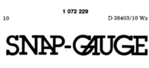 SNAP-GAUGE Logo (DPMA, 04/07/1983)