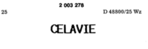 CELAVIE Logo (DPMA, 28.11.1990)