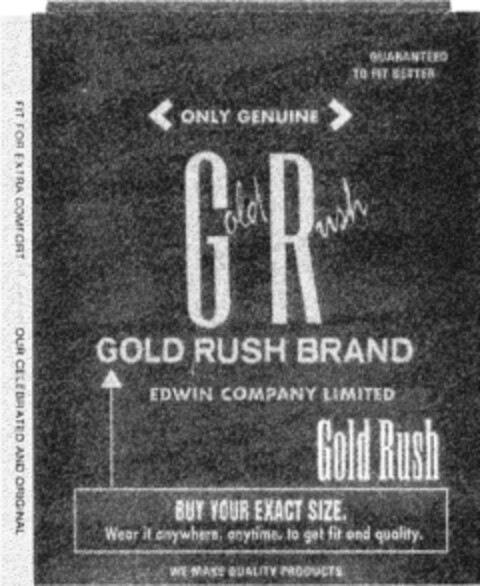 GOLD RUSH BRAND Logo (DPMA, 10.07.1992)