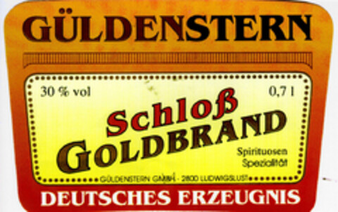GÜLDENSTERN Schloß GOLDBRAND Logo (DPMA, 11.06.1991)