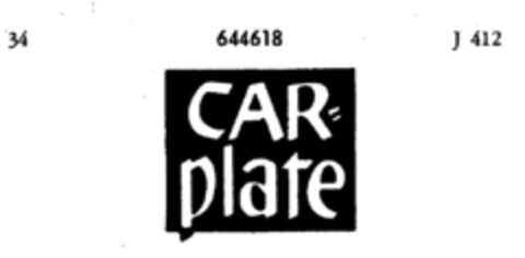 CAR-plate Logo (DPMA, 12.04.1951)