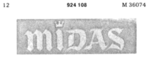 MIDAS Logo (DPMA, 27.07.1972)