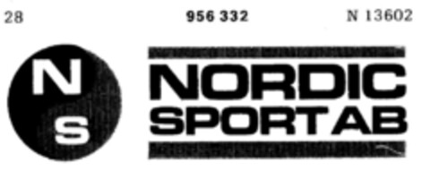 NORDIC SPORT AB NS Logo (DPMA, 10.07.1973)