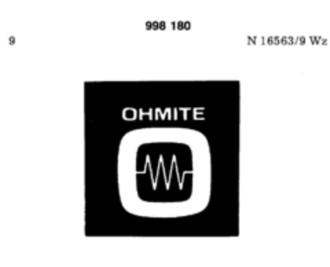 OHMITE Logo (DPMA, 04.07.1979)
