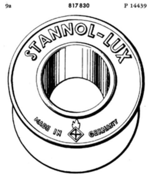 STANNOL-LUX MADE IN GERMANY Logo (DPMA, 04/17/1965)