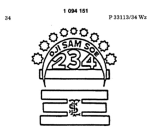 D JI SAM SOE 234 Logo (DPMA, 14.09.1985)