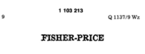 FISHER-PRICE Logo (DPMA, 09.07.1985)