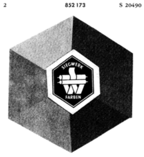 SIEGWERK FARBEN Logo (DPMA, 15.11.1967)