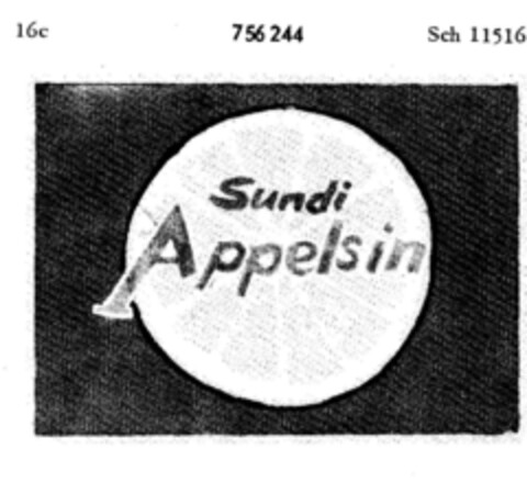 Sundi Appelsin Logo (DPMA, 14.02.1959)