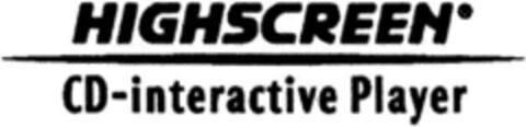 HIGHSCREEN CD-interactive Player Logo (DPMA, 26.10.1994)