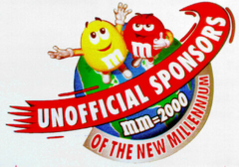 UNOFFICIAL SPONSORS OF THE NEW MILLENIUM mm2000 Logo (DPMA, 04/29/1999)