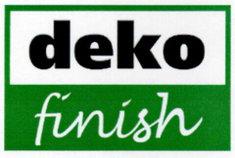 deko finish Logo (DPMA, 30.05.2001)