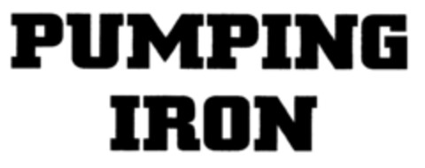 PUMPING IRON Logo (DPMA, 10/10/2001)