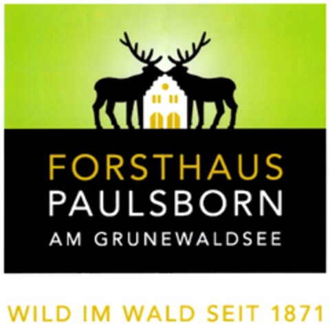 FORSTHAUS PAULSBORN AM GRUNEWALDSEE WILD IM WALD SEIT 1871 Logo (DPMA, 20.05.2009)