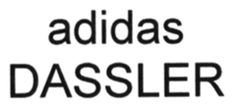 adidas DASSLER Logo (DPMA, 13.07.2016)