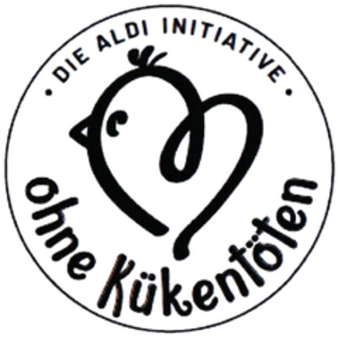 · DIE ALDI INITIATIVE · ohne Kükentöten Logo (DPMA, 04/29/2020)