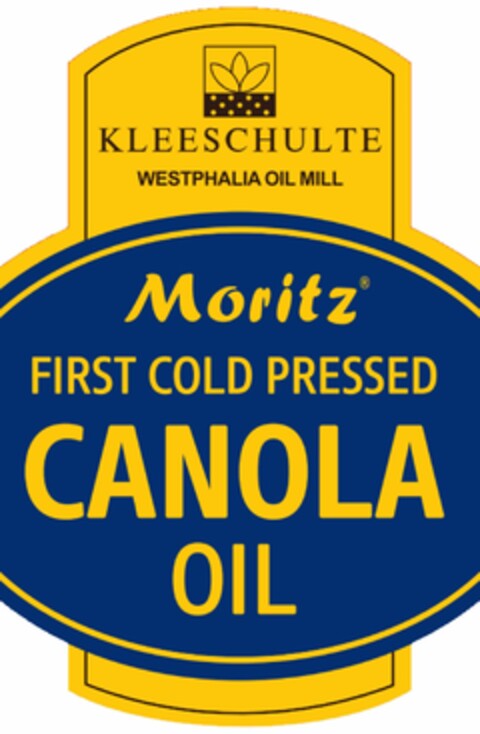 KLEESCHULTE WESTPHALIA OIL MILL Moritz FIRST COLD PRESSED CANOLA OIL Logo (DPMA, 05.12.2020)