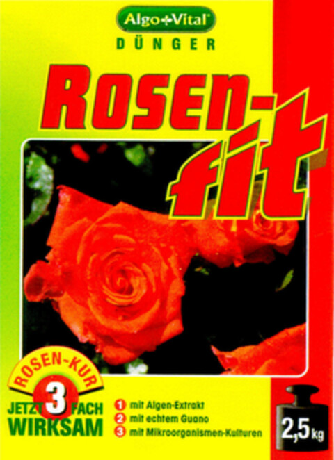 Algo+Vital DÜNGER ROSEN-fit Logo (DPMA, 06/14/2002)