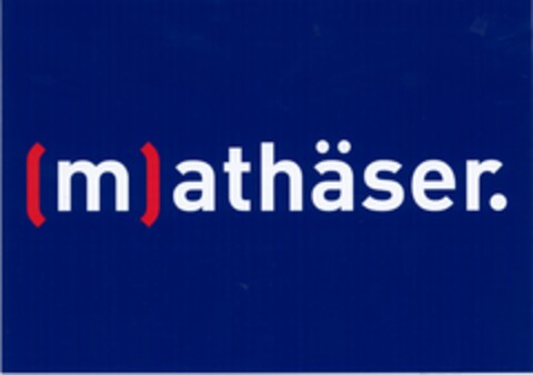 (m)athäser. Logo (DPMA, 07/16/2003)