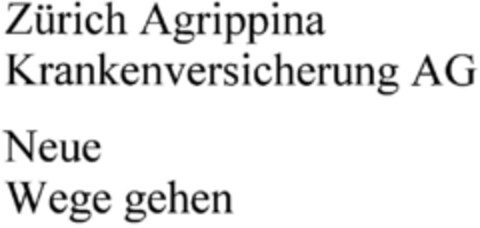 Zürich Agrippina Logo (DPMA, 12.12.1997)