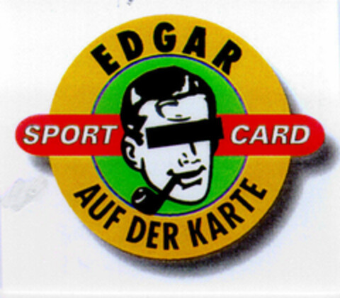 EDGAR SPORT CARD AUF DER KARTE Logo (DPMA, 03/25/1998)