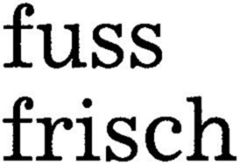 fuss frisch Logo (DPMA, 30.08.1988)