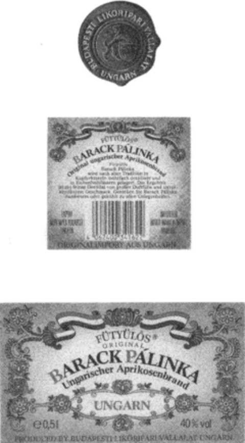 BARACK PALINKA Logo (DPMA, 04/24/1990)