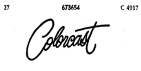 Colorcast Logo (DPMA, 18.08.1954)