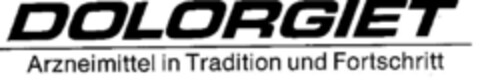 DOLORGIET Arzneimittel in Tradition und Fortschritt Logo (DPMA, 01.10.1969)