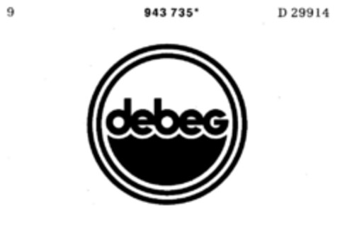 debeg Logo (DPMA, 22.11.1975)