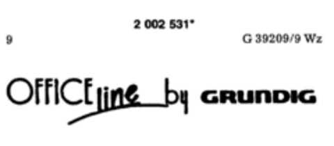 OFFICEline by GRUNDIG Logo (DPMA, 19.03.1991)