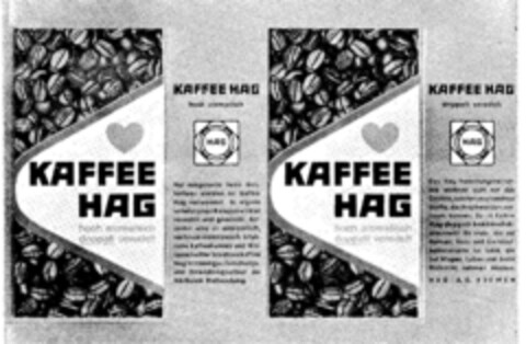 KAFFEE HAG Logo (DPMA, 08.04.1961)