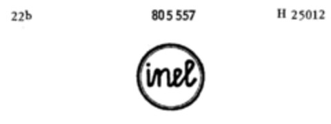 inel Logo (DPMA, 22.05.1964)