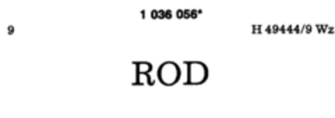 ROD Logo (DPMA, 12/10/1981)