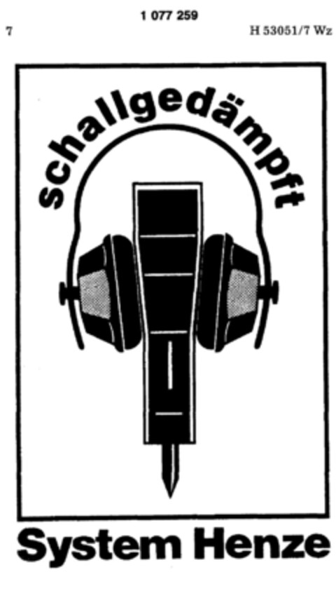 System Henze schallgedämpft Logo (DPMA, 13.08.1984)