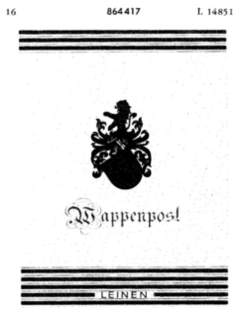 Wappenpost LEINEN Logo (DPMA, 28.04.1967)