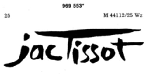 jac Tissot Logo (DPMA, 11.01.1978)