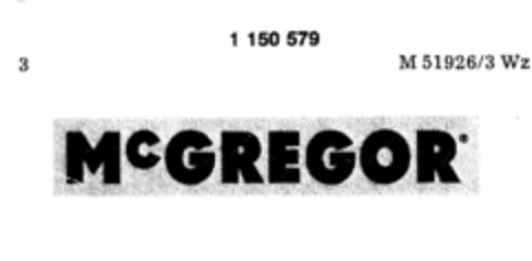 MCGREGOR Logo (DPMA, 09/09/1982)