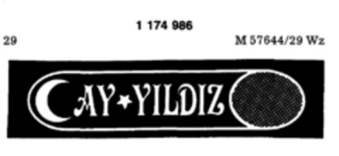 CAY YILDIZ Logo (DPMA, 19.11.1985)