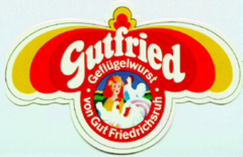 Gutfried Geflügelwurst von Gut Friedrichsruh Logo (DPMA, 29.04.1971)