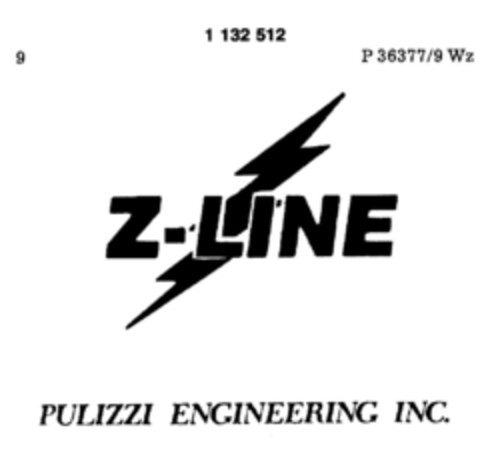 Z-LINE PULIZZI ENGINEERING INC. Logo (DPMA, 29.03.1988)