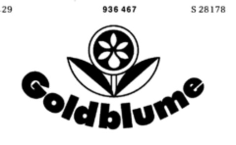 Goldblume Logo (DPMA, 03.09.1974)