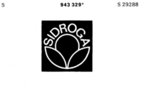 SIDROGA Logo (DPMA, 13.10.1975)