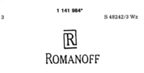 R ROMANOFF Logo (DPMA, 07.04.1989)