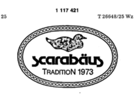 scarabäus TRADITION 1973 Logo (DPMA, 06/27/1987)