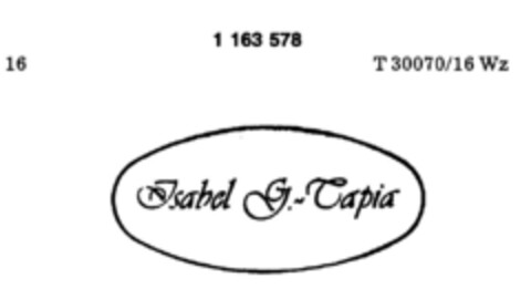 Isabel G. Tapia Logo (DPMA, 30.01.1990)