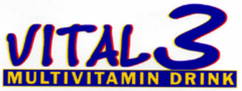 VITAL 3 MULTIVITAMIN DRINK Logo (DPMA, 20.10.2000)