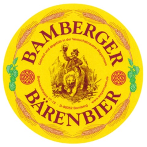 BAMBERGER BÄRENBIER Logo (DPMA, 08.04.2010)