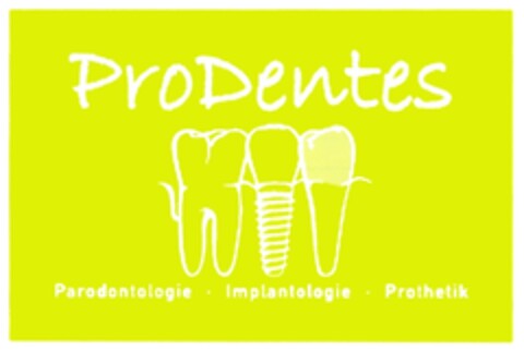 ProDentes Parodontologie Implantologie Prothetik Logo (DPMA, 08/26/2010)