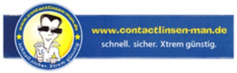 www.contactlinsen-man.de schnell. sicher. Xtrem günstig. Logo (DPMA, 24.12.2011)